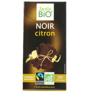 Шоколад чёрный с лимоном Био, 55% какао, 100г.