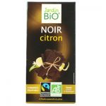 Шоколад чёрный с лимоном Био, 55% какао, 100г.