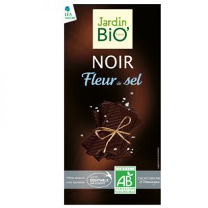Шоколад чёрный с цветочной солью Био, 55% какао, (100г)