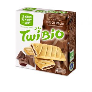 Бисквиты TwiBio Chocolat с шоколадной начинкой, 150г ― Сеть магазинов "La Bio". Интернет-магазин биопродуктов.