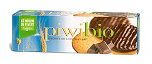 Бисквиты PiwiBio Chocolat Lait с молочным шоколадом, 150г ― Сеть магазинов "La Bio". Интернет-магазин биопродуктов.