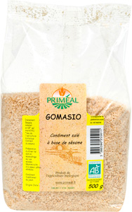 Смесь Гомасио Био ("кунжутная соль"), кунжут цельный, морская соль 4%, Gomasio, 500г