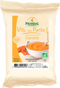 Пюре Картофель с морковью Био "БЫСТРО ПЮРЕ" быстрого приготовления, 92%овощей, без соли