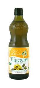 Масло BIOCOLIVE Био нерафинированное 1-го холодного отжима (60% рапсовое -40% оливковое)