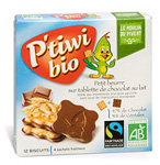 Бисквиты-мини P'tiwiBio Chocolat Lait с молочным шоколадом, 150г